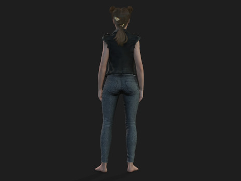 of a Woman Model 3D