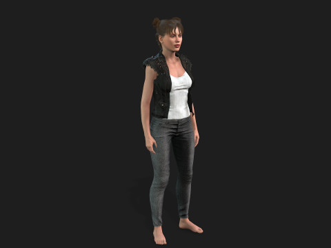 of a Woman Model 3D