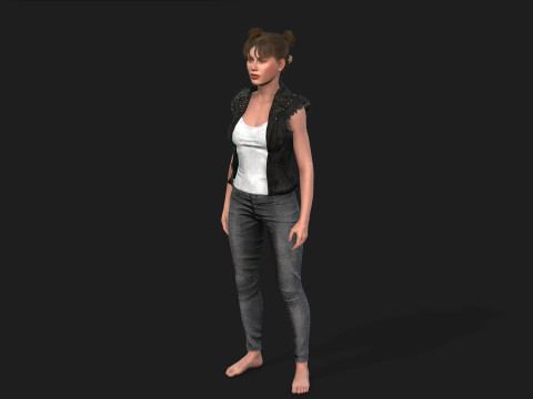 of a Woman Model 3D