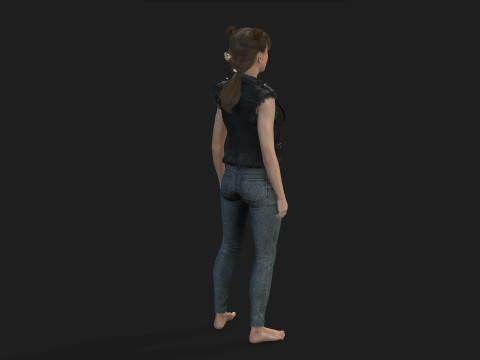 of a Woman Model 3D