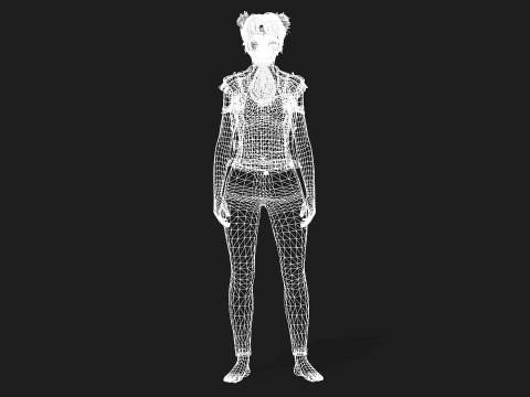 of a Woman Model 3D