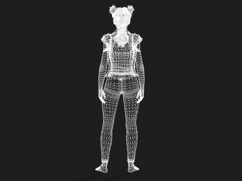 of a Woman Model 3D
