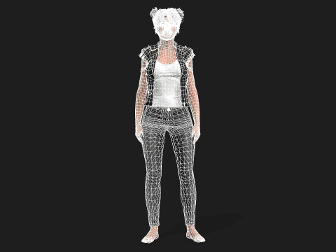 of a Woman Model 3D