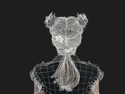 of a Woman Model 3D