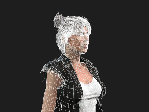 of a Woman Model 3D