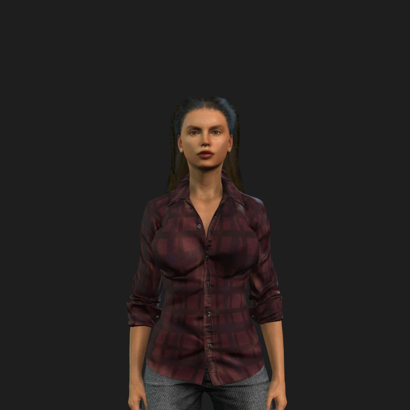 Femme Modèle 3D .c4d .max .obj .3ds .fbx .stl .blend 