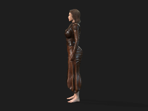 Game Ready Girl Animation Ready 3D-Modell
