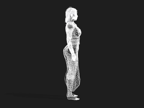 Game Ready Girl Animation Ready 3D-Modell