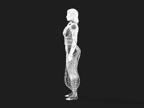 Game Ready Girl Animation Ready 3D-Modell
