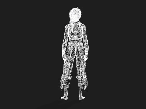 Game Ready Girl Animation Ready 3D-Modell