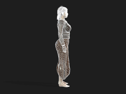 Game Ready Girl Animation Ready 3D-Modell