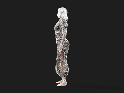 Game Ready Girl Animation Ready 3D-Modell