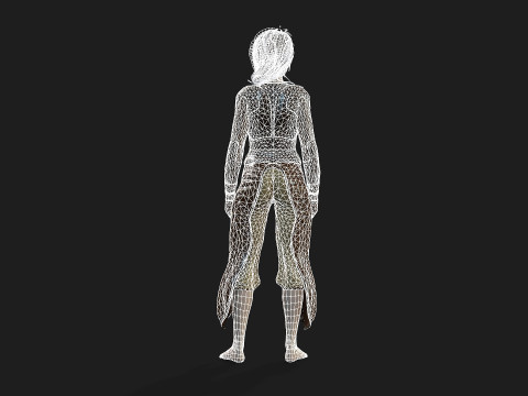 Game Ready Girl Animation Ready 3D-Modell