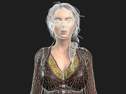 Game Ready Girl Animation Ready 3D-Modell