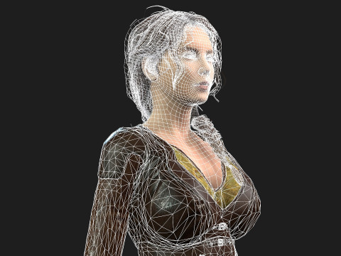 Game Ready Girl Animation Ready 3D-Modell