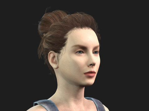Beautiful 3D Woman game ready and Animation Ready 3D Model