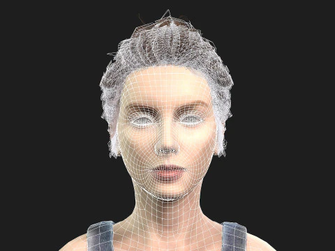 Beautiful 3D Woman game ready and Animation Ready 3D Model