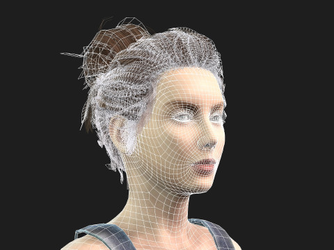 Beautiful 3D Woman game ready and Animation Ready 3D Model