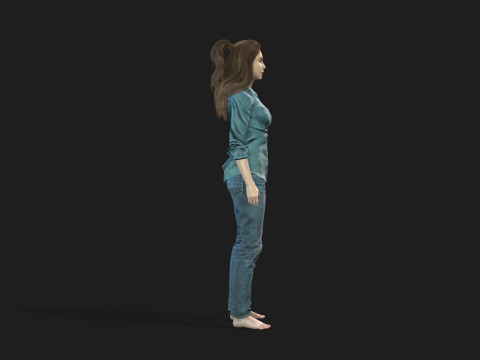 Beautiful Woman Model Perfect for Games and animations 3D-Modell