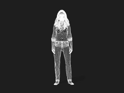 Beautiful Woman Model Perfect for Games and animations 3D-Modell