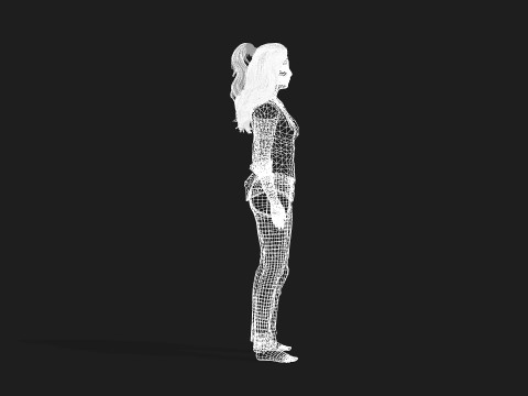 Beautiful Woman Model Perfect for Games and animations 3D-Modell