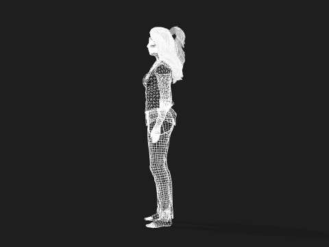 Beautiful Woman Model Perfect for Games and animations 3D-Modell