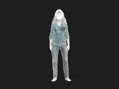 Beautiful Woman Model Perfect for Games and animations 3D-Modell