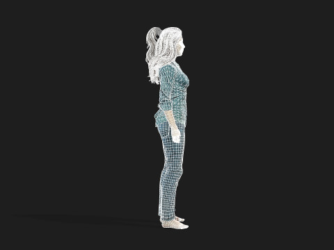 Beautiful Woman Model Perfect for Games and animations 3D-Modell
