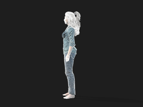 Beautiful Woman Model Perfect for Games and animations 3D-Modell