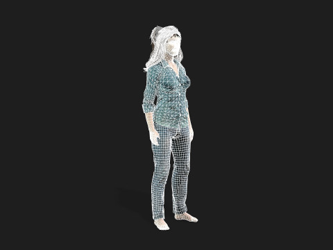 Beautiful Woman Model Perfect for Games and animations 3D-Modell