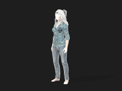 Beautiful Woman Model Perfect for Games and animations 3D-Modell
