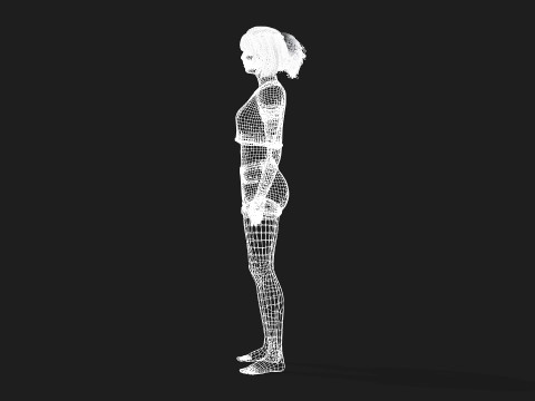 Modern Woman Character Fully Game Ready Modelo 3D