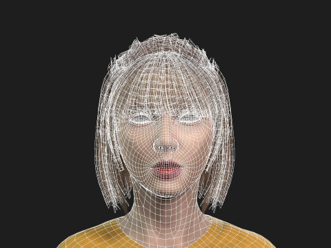 Modern Woman Character Fully Game Ready Modelo 3D