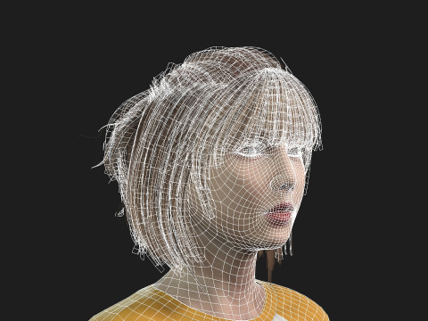 Modern Woman Character Fully Game Ready Modelo 3D
