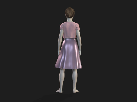 Woman with 2K Textures and Animation Ready Rigging Modelo 3D