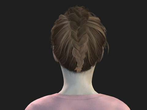 具有 2K 纹理和动画就绪索具的女性 3D 模型