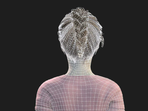 具有 2K 纹理和动画就绪索具的女性 3D 模型