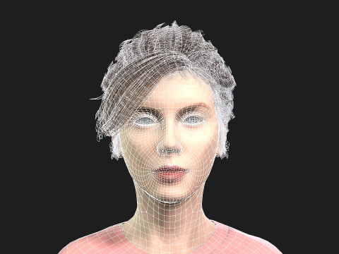 Woman with 2K Textures and Animation Ready Rigging Modelo 3D