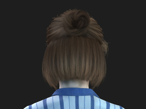 Fully Rigged and Textured 3D Female Character Model 3D