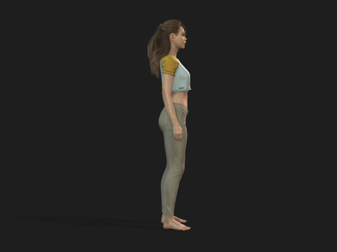 Highly Detailed 3D Female Model Modèle 3D