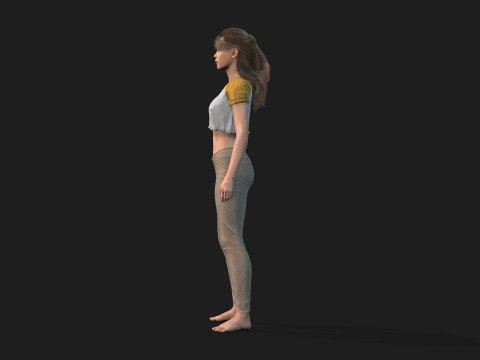 Highly Detailed 3D Female Model Modèle 3D