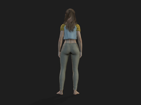 Highly Detailed 3D Female Model Modèle 3D