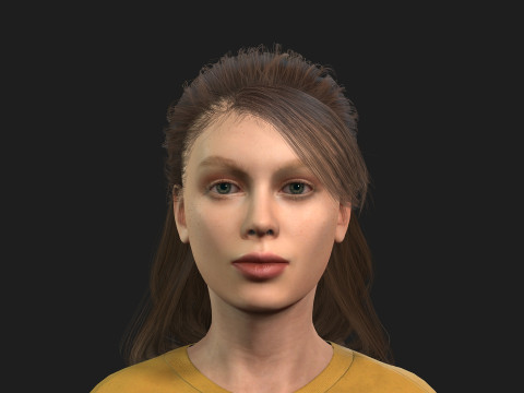 Highly Detailed 3D Female Model Modèle 3D