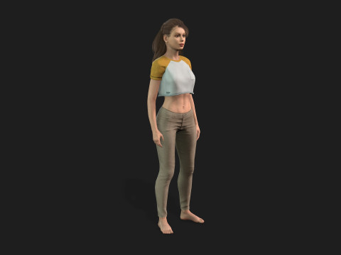 Highly Detailed 3D Female Model Modèle 3D