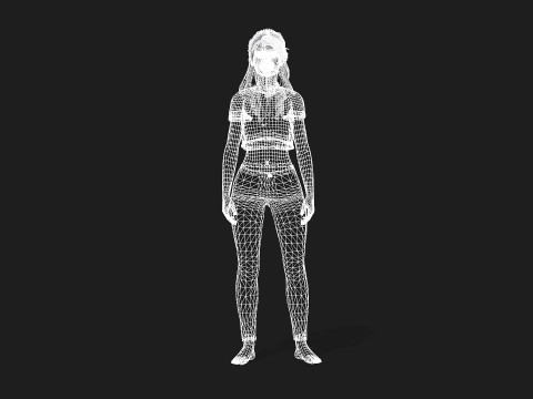 Highly Detailed 3D Female Model Modèle 3D