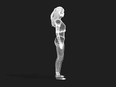 Highly Detailed 3D Female Model Modèle 3D