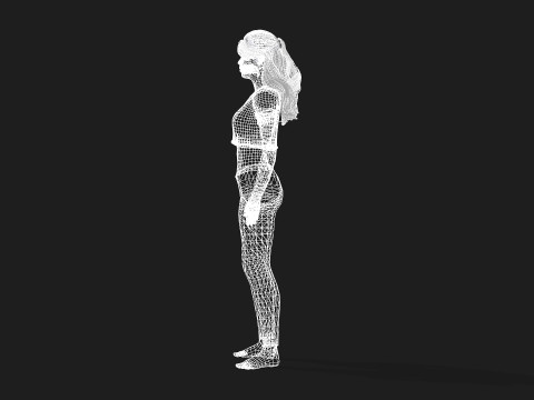Highly Detailed 3D Female Model Modèle 3D