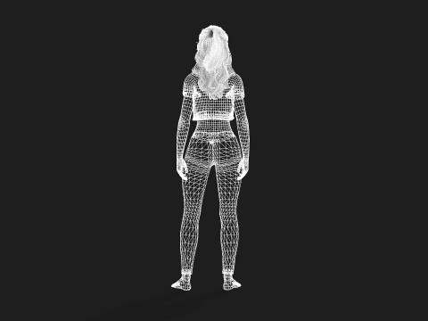 Highly Detailed 3D Female Model Modèle 3D