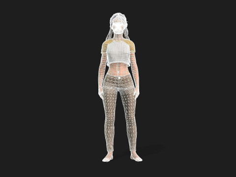 Highly Detailed 3D Female Model Modèle 3D