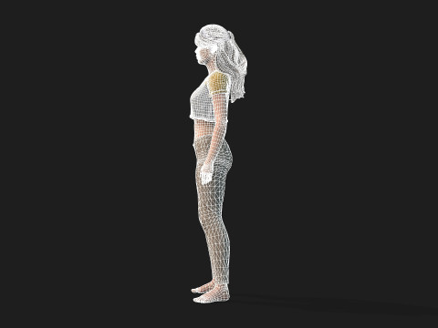 Highly Detailed 3D Female Model Modèle 3D